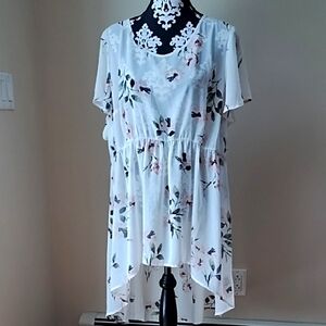 Torrid Sheer Hi/Lo Blouse Torrid Size 3